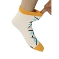 thumbnail image 6 of Girls Micro Cozy Character Socks, 3 Pack, Soft Plush Whimsical Pattern Socks, YELLOW, M/L, 6 of 15