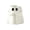 White-E, variant on XINGXIANG - 8.5cm Tall Glossy Ceramic Ghost Shaped Mini Planter, Cute Smiling Ghost Succulent Cactus Pot, Tabletop Halloween Decorations Indoor Shelf Ornament for Halloween Party Display (F)
