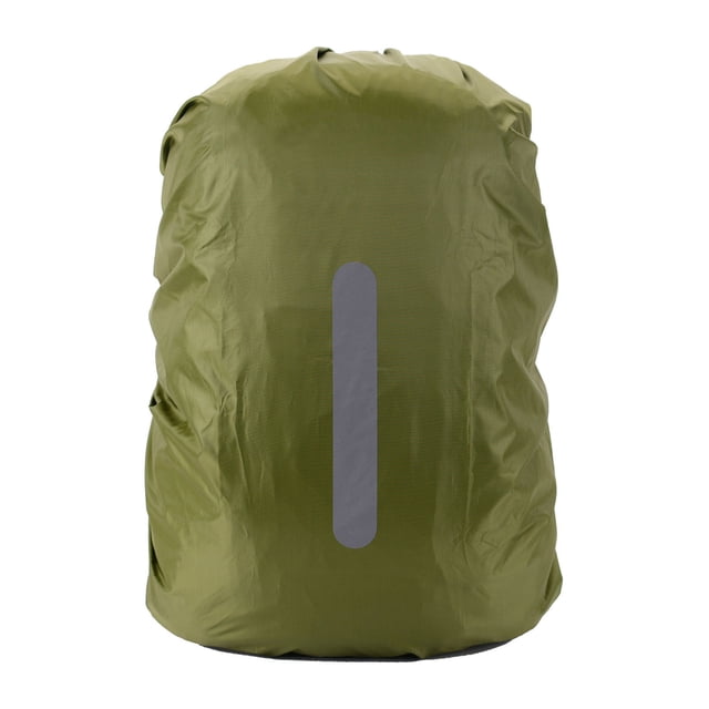Backpack Rain Cover Waterproof Dirt Tear Resistant Light Weight High Visibility Reflective Backpack Cover OD Green XL (For 60-70L)