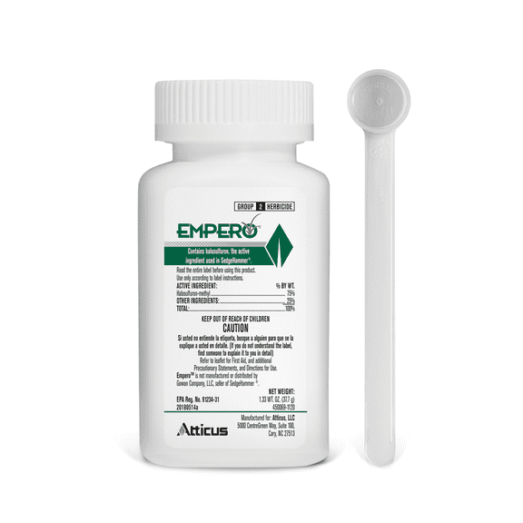 Empero Nutsedge Killer (1.33 oz) - (Compare to SedgeHammer) - Halosulfuron-Methyl 75% Turf Herbicide - Kills Nut Grass in Established Lawns, Ornamental Turfgrass, & Landscape Areas - by Atticus