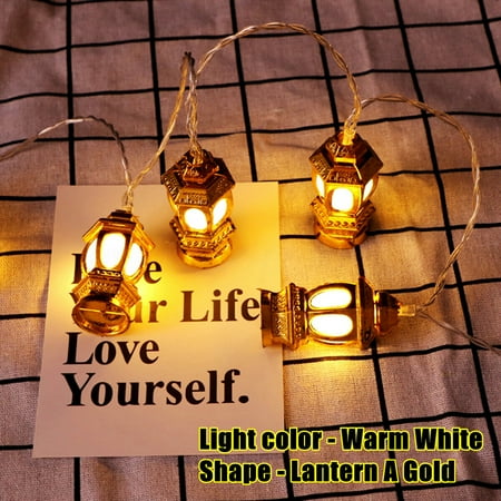 

Spring hue 10LED Fairy Light Lanterns/Castle Pendants String Lights Battery Fairy Light