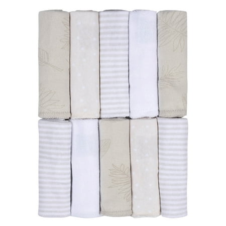 UPC: 0032633137044 | Just Born Baby Girl or Boy or Unisex Washcloths 10-Pack