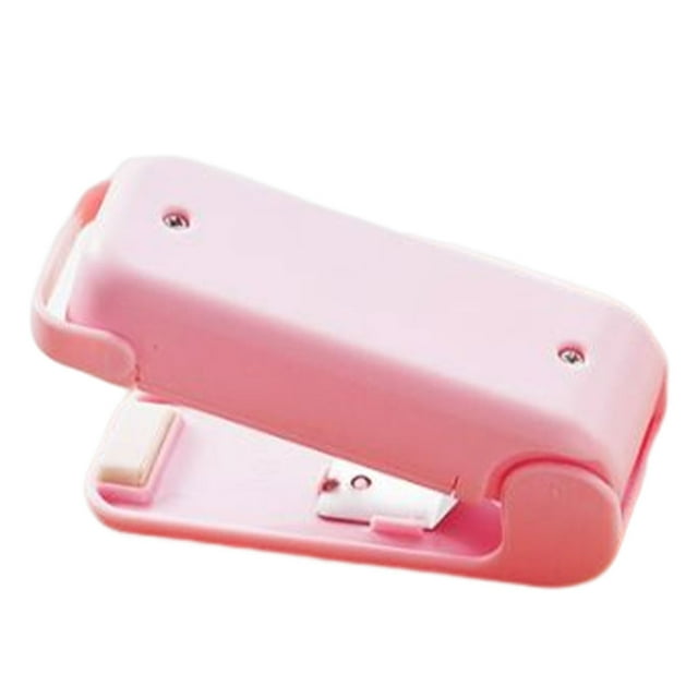 Shengyu Mini Machine à Sceller Chauffage Électrique Sac Alimentaire Scellant Conservation Accessoire Rose 10cm * 6cm * 3.5cm 1Set