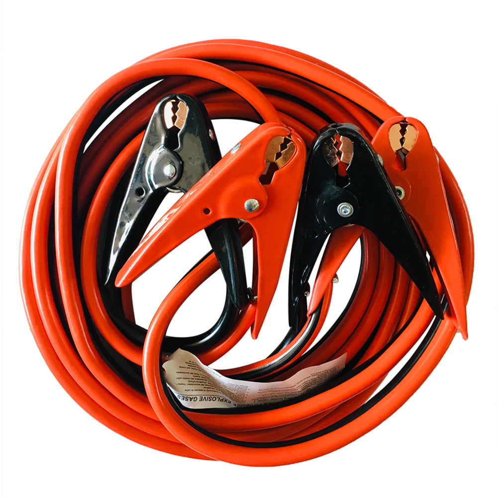 Power Emergency Car Jumper Heavy Duty 25 FT 2 Gauge Booster Cables Jumping Cable 