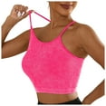 thumbnail image 1 of Brasier Mujer Sujetadores Deportivos de Tela de Mantequilla para Mujer, de Punto, Acolchados, Push up, Cómodos, Espalda Cruzada, Tirantes Finos, para Entrenamiento, Yoga, Gimnasio, Fitness Mediana, 1 of 6