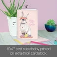 thumbnail image 5 of Tree-Free Greetings Easter Greeting Card 2 Pack, 5 x 7, Pretty Hoppy Bunny (GT60438), 5 of 5