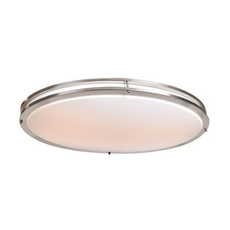 

Access Lighting 20468LEDD-BS-ACR 33 in . Solero Oval LED Brushed Steel Flush Mount Ceiling Light