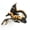 Black-gold, variant on 3D Printed Dragon with Movable Wings & Joints - 12.8 Inch Poseable Fidget and Desk Decor for Office Desk, Unique Dragon Gift