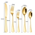 thumbnail image 2 of 20 Pieces Cutlery Set, Mirror Finish Smooth Edge Stainless Steel Silverware Set, 2 of 9