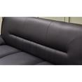 thumbnail image 4 of Kingway Furniture Zebra Faux Leather Sofa with Pillow Top Armrests in Black, 4 of 8