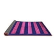 thumbnail image 2 of Ahgly Company Indoor Round Abstract Purple Modern Area Rugs, 4' Round, 2 of 4