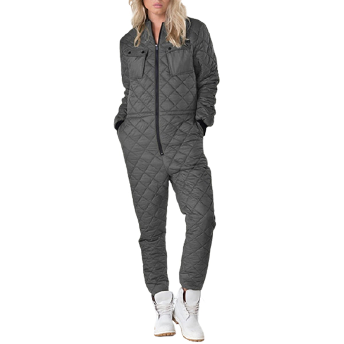 Winter Warm Padded Ski Suit Jumpsuit - Walmart.com