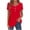 Red, variant on Women's Pleated Tunic Tops Short Sleeved Crewneck Dressy Casual Blouse Top Spring and Summer Fashion T Shirt Red 2XL