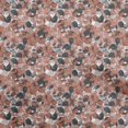 thumbnail image 1 of oneOone Polyester Spandex Rust Brown Fabric Abstract Floral Sewing Craft Projects Fabric Prints By Yard 56 Inch Wide-1ra, 1 of 5