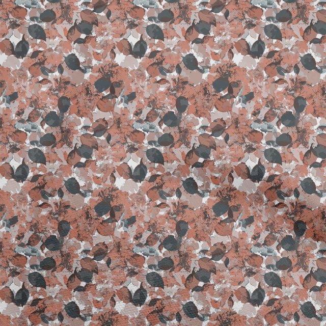 oneOone Polyester Spandex Rust Brown Fabric Abstract Floral Sewing Craft Projects Fabric Prints By Yard 56 Inch Wide-1ra