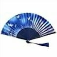 thumbnail image 3 of Toyvian Woman Foldable Fan Bamboo Bone Handheld Fan Chinese Hand Folding Dance Fan Accessory 6 Inch, 3 of 4