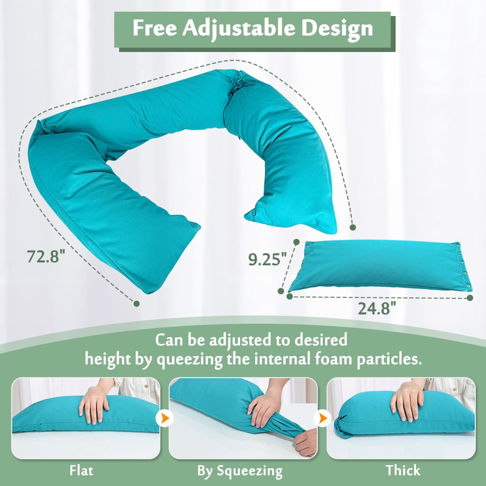 Body Positioning Wedge Pillow, Multi-Use Support Cushion for Bed & Wheelchair