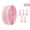 Pink, variant on Beige Nylon Zipper with 5Pcs Flower Pulls, Color Zipper Tape for Sewing, Crafts, Clothing, Bags, DIY Projects, Durable & Smooth Zippers Replacement Kit(78.74in)