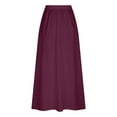 thumbnail image 4 of Women Casual Skirts With Pockets Plus Size Maxi Skirts High Waist Pleated Skirt Long A Line Skirts Flowy Travel Skirt Metallic Skirt And Top Pencil Skirt for Women Cute Skirts for Women Bed Skirt Full, 4 of 4