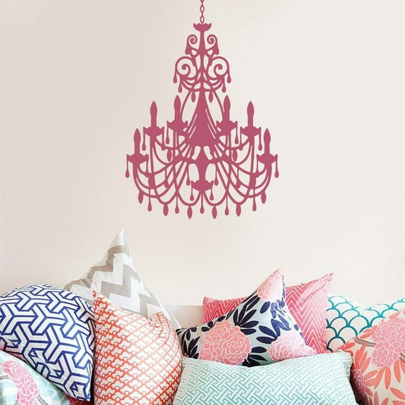 Vinatage Antique Decorative Chandelier Wall Decal Sticker