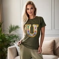 thumbnail image 2 of Letter Shirt, Shirt with Letters, Tee Shirt with Gold Letters, 2 of 18