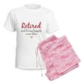 thumbnail image 6 of CafePress - Happily Retired Women's Light Pajamas - Women's Short Sleeve Print T-Shirt and Pants Light Cotton Pajama Set, 6 of 7