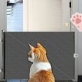 thumbnail image 3 of Retractable Doorstop for Home Use - Expandable Pet Barrier Gate Lightweight Automatic Cat Dog Stopping Door Barrier for Living Room Hallways and Stairs No Drilling Secure Pet Control, 3 of 3