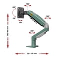 thumbnail image 3 of Soporte de Brazo Ajustable para Monitor de  10"-17" NB F80 | Ergonómico y Giratorio | Verde, 3 of 7