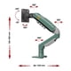 thumbnail image 3 of Soporte de Brazo Ajustable para Monitor de  10"-17" NB F80 | Ergonómico y Giratorio | Verde, 3 of 7