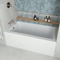 thumbnail image 3 of Streamline NAL-5580-BNK 60 in. x 32 in. Acrylic Right-Hand Drain Alcove Bathtub in Glossy White With External Drain in Brushed Nickel, 3 of 10