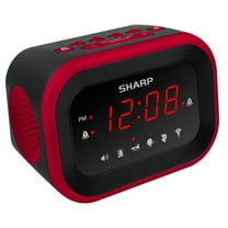Sharp Super Loud Alarm Clock for Heavy Sleepers, 6 Extremely Loud Wake Up Sounds - up to 115db Volume