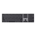 thumbnail image 2 of Satechi Clavier Bluetooth en Aluminium avec Pavé Numérique - Compatible avec Mac Pro/iMac, 2020/2018 Mac Mini, 2019 MacBook Pro, 2020 iPad Pro, 2012 et Appareils Mac Plus Récents (Anglais, Gris Cosmique), 2 of 5