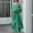 Green, variant on Women's Spring New Temperament Chiffon Solid Color Loose Irregular Fashion Trouser Suit Pants for Women High Waist Ruffle Overlay Strapless Jumpsuit plus Size Snow Bibs Women Dressy Jumpsuits for