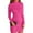 Hot Pink, variant on Bodycon Dresses for Women Long Sleeve Dress Casual Crew Neck Slim Fitted Fleece Midi Dresses Red