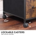 thumbnail image 5 of GALAXHERO 3 Drawer File Cabinet, Rolling Fabric Lateral Filing Cabinet with Storage & Side Shelf for Home Office, Rustic Brown, 5 of 8