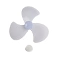 thumbnail image 3 of 16 Inch Plastic Fan Blade Three Leaves With Nut Cover for Standing Pedestal Fan Fan Blade + Nut, 3 of 9