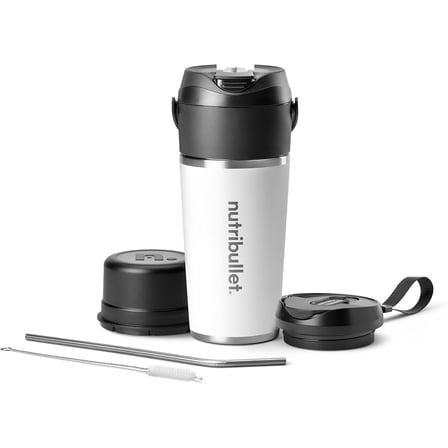 nutribullet Flip Blender with Insulated Cup, White