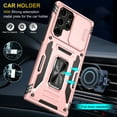 thumbnail image 4 of Allytechgroup Magnetic for Samsung Galaxy S23 Ultra Case with 1x Screen Protector, Rotatable Kickstand Support Car Mount Slide Camera Cover Protective Phone Case for Women Men, Rosegold, 4 of 7