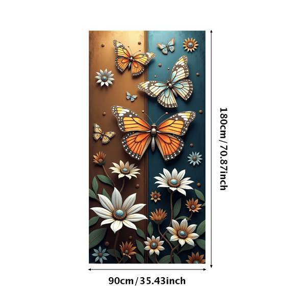 Spring Themed Floral Butterfly Background Banner Party Decorations Backdrop Photography Props Garden Party Celebrations Outdoor Gatherings Festival Decor