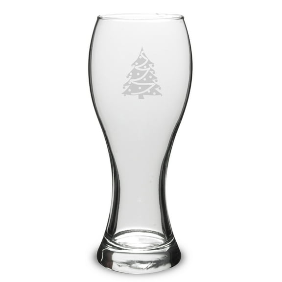 Christmas Tree Deep Etched 23oz Giant Pilsner