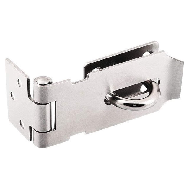 Cerrojo de candado de acero inoxidable, cerrojo resistente y clip con tornillos, pestillo de puerta, cerradura de puerta, cobertizo, candado para puerta, ventana, gabinete, jaula para mascotas (pequeño) JM