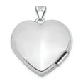 thumbnail image 3 of 14k White Gold Polished Heart-Shaped Domed Locket, 3 of 3