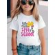 thumbnail image 2 of Kids Cotton T-Shirt, First Day of School Top White Short Sleeve Tee For PRe-K, Print Summer outdoor Sports Shirts, Size 4Y-13Y With White, First Day Preschool Shirt, 2 of 6