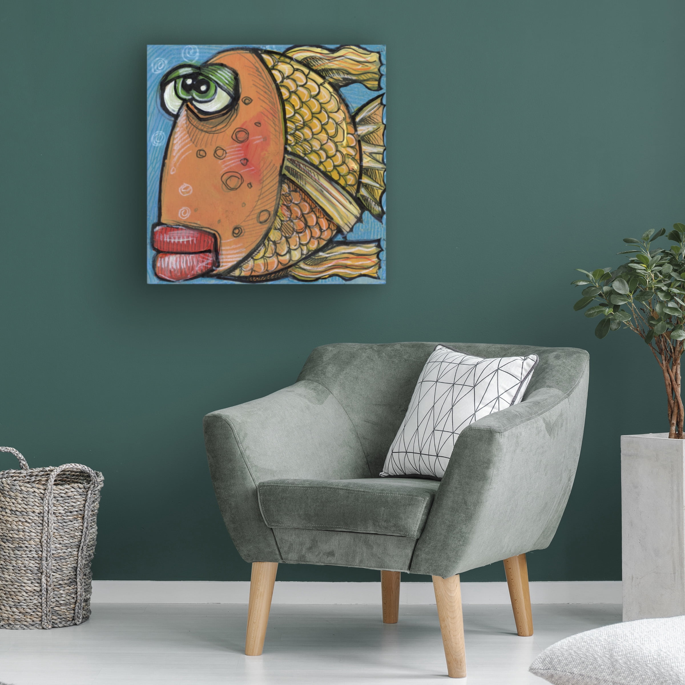 Tim Nyberg 'Fish 5 2019' Canvas Art