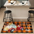 thumbnail image 6 of Fall Kitchen Rugs Set of 2,Buffalo Plaid Pumpkin Truck Thanksgiving Floor Mats and Rugs Non Skid Washable for Kitchen Home Decor,Fall Farmhouse Decorations and Accessories (17"x47"+17"x30"), 6 of 6