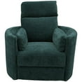 thumbnail image 4 of Home Square Polyester Swivel Glider Recliner in Peacock Blue - Set of 2, 4 of 8