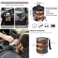 thumbnail image 4 of Renewold Deer American Flag 12 PCS Car Seat Cover Set with Front Car Seat Covers Steering Wheel Cover Seat Belt Cover Trash Can Armrest Cover Rear View Mirror Cover Coaster Keychain Air Vent Pouch, 4 of 7