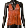 thumbnail image 4 of Sngxgn Women's Camisole Tank Top-Breathable Cotton Stretch(Orange,XS), 4 of 6