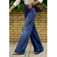 thumbnail image 4 of Necooer Casual Jeans for Women's Washed Stretchy Md Waisted Wide Leg Boyfriend Baggy Jeans for Women, 4 of 9