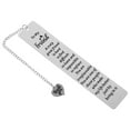 thumbnail image 4 of FRCOLOR Notes Stainless Friend Gift Bookmark Student 13.00X2.60X0.20CM Silver, 4 of 8